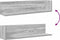 vidaXL - Wandschappen - 2 - st - 75x16,5x16,5 - cm - bewerkt - hout - grijs - sonoma