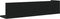 vidaXL - Wandschappen - 2 - st - 75x16,5x16,5 - cm - bewerkt - hout - zwart