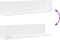 vidaXL - Wandschappen - 2 - st - 75x16,5x16,5 - cm - bewerkt - hout - wit