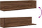 vidaXL - Wandschappen - 2 - st - 75x16,5x16,5 - cm - bewerkt - hout - bruin - eikenkleur