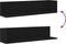 vidaXL - Wandschappen - 2 - st - 75x16,5x16,5 - cm - bewerkt - hout - zwart
