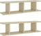 vidaXL - Wandschappen - 2 - st - 75x18x20 - cm - bewerkt - hout - sonoma - eikenkleurig