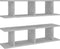 vidaXL - Wandschappen - 2 - st - 75x18x20 - cm - bewerkt - hout - betongrijs
