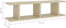vidaXL - Wandschappen - 2 - st - 75x18x20 - cm - bewerkt - hout - sonoma - eikenkleurig