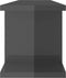 vidaXL - Wandschappen - 2 - st - 75x18x20 - cm - bewerkt - hout - hoogglans - grijs