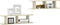 vidaXL - Wandschappen - 2 - st - 75x18x20 - cm - bewerkt - hout - sonoma - eikenkleurig