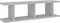 vidaXL - Wandschappen - 2 - st - 75x18x20 - cm - bewerkt - hout - betongrijs