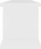 vidaXL - Wandschappen - 2 - st - 75x18x20 - cm - bewerkt - hout - wit
