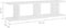 vidaXL - Wandschappen - 2 - st - 75x18x20 - cm - bewerkt - hout - wit