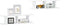 vidaXL - Wandschappen - 2 - st - 75x18x20 - cm - bewerkt - hout - wit