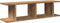 vidaXL - Wandschappen - 2 - st - 75x18x20cm - bewerkt - hout - artisanaal - eikenkleur