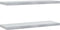 vidaXL - Wandschappen - 2 - st - 75x23,5x3 - cm - roestvrijstaal - zilverkleurig
