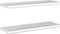 vidaXL - Wandschappen - 2 - st - 75x23,5x3 - cm - roestvrijstaal - zilverkleurig