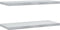 vidaXL - Wandschappen - 2 - st - 75x30x3 - cm - roestvrijstaal - zilverkleurig