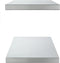 vidaXL - Wandschappen - 2 - st - 75x30x3 - cm - roestvrijstaal - zilverkleurig