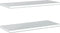 vidaXL - Wandschappen - 2 - st - 75x30x3 - cm - roestvrijstaal - zilverkleurig