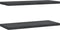 vidaXL - Wandschappen - 2 - st - 75x30x3 - cm - roestvrijstaal - zwart