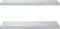 vidaXL - Wandschappen - 2 - st - 75x40x3 - cm - roestvrijstaal - zilverkleurig