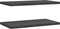 vidaXL - Wandschappen - 2 - st - 75x40x3 - cm - roestvrijstaal - zwart