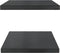 vidaXL - Wandschappen - 2 - st - 75x40x3 - cm - roestvrijstaal - zwart