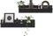 vidaXL - Wandschappen - 2 - st - 80x11,5x18 - cm - bewerkt - hout - grijs