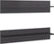 vidaXL - Wandschappen - 2 - st - 80x11,5x18 - cm - spaanplaat - hoogglans - grijs