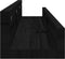 vidaXL - Wandschappen - 2 - st - 80x12x9 - cm - massief - grenenhout - zwart