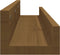 vidaXL - Wandschappen - 2 - st - 80x12x9 - cm - massief - grenenhout - honingbruin