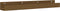 vidaXL - Wandschappen - 2 - st - 80x12x9 - cm - massief - grenenhout - honingbruin