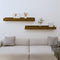 vidaXL - Wandschappen - 2 - st - 80x12x9 - cm - massief - grenenhout - honingbruin