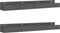 vidaXL - Wandschappen - 2 - st - 80x12x9 - cm - massief - grenenhout - grijs