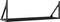 vidaXL - Wandschappen - 2 - st - 80x25x25,5 - cm - bewerkt - hout - zwart