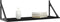 vidaXL - Wandschappen - 2 - st - 80x25x25,5 - cm - bewerkt - hout - zwart