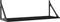 vidaXL - Wandschappen - 2 - st - 80x25x25,5 - cm - bewerkt - hout - zwart