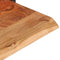vidaXL - Wandschappen - 2 - st - 80x25x35 - cm - massief - acaciahout - en - staal