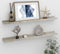 vidaXL - Wandschappen - 2 - st - 80x9x3 - cm - betongrijs