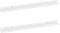 vidaXL - Wandschappen - 2 - st - 80x9x3 - cm - hoogglans - wit