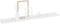 vidaXL - Wandschappen - 2 - st - 80x9x3 - cm - hoogglans - wit