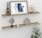 vidaXL - Wandschappen - 2 - st - 80x9x3 - cm - wit - en - sonoma - eikenkleurig