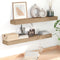 vidaXL - Wandschappen - 2 - st - 90x15x4 - cm - massief - teakhout