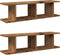 vidaXL - Wandschappen - 2 - st - 90x18x20 - cm - bewerkt - hout - oud - houtkleurig