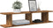 vidaXL - Wandschappen - 2 - st - 90x18x20 - cm - bewerkt - hout - oud - houtkleurig