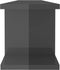 vidaXL - Wandschappen - 2 - st - 90x18x20 - cm - spaanplaat - hoogglans - grijs