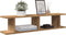 vidaXL - Wandschappen - 2 - st - 90x18x20cm - bewerkt - hout - artisanaal - eikenkleur