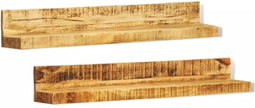 vidaXL - Wandschappen - 2 - st - massief - hout