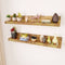 vidaXL - Wandschappen - 2 - st - massief - hout
