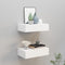 vidaXL - Wandschappen - 2 - st - met - lade - 40x23,5x10 - cm - MDF - wit