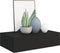 vidaXL - Wandschappen - 2 - st - met - lade - 40x23,5x10 - cm - MDF - zwart