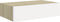 vidaXL - Wandschappen - 2 - st - met - lade - 40x23,5x10 - cm - MDF - eikenkleur - en - wit