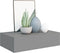 vidaXL - Wandschappen - 2 - st - met - lade - 40x23,5x10 - cm - MDF - grijs